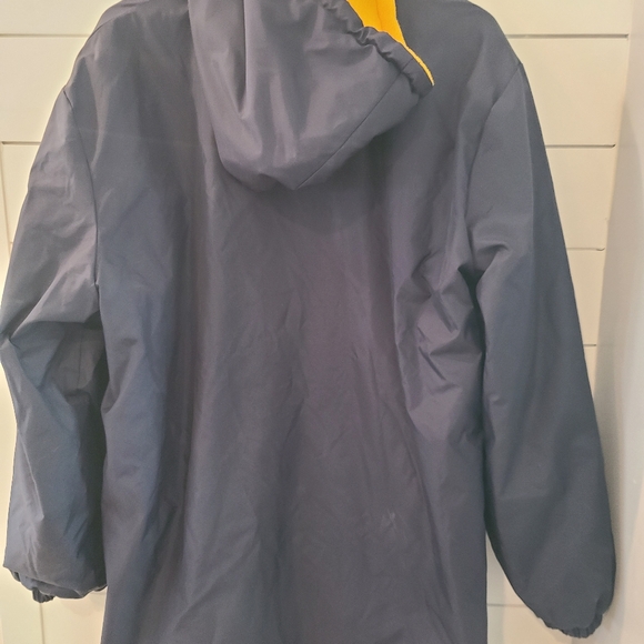 Adoretex Navy Blue Swim Parka with Yellow Fleece Lining - Picture 7 of 10